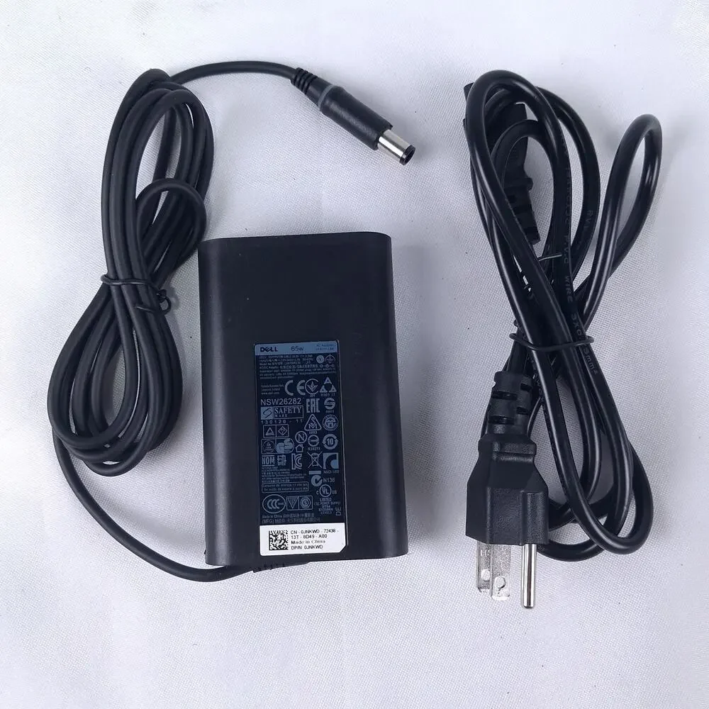 Dell Latitude E5450 65W AC Adapter Charger 19.5V 3.34A 0JNKWD 0G4X7T 0FPC2Y Cord